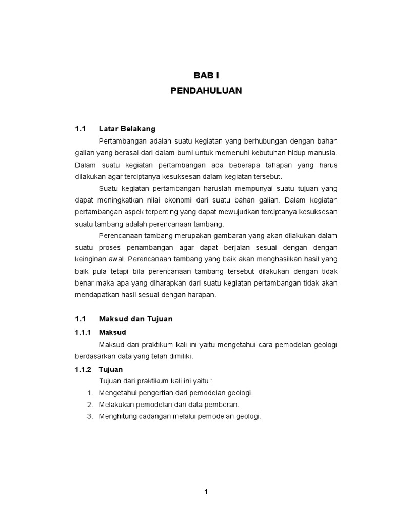 Pemodelan Geologi dengan Block Model | PDF