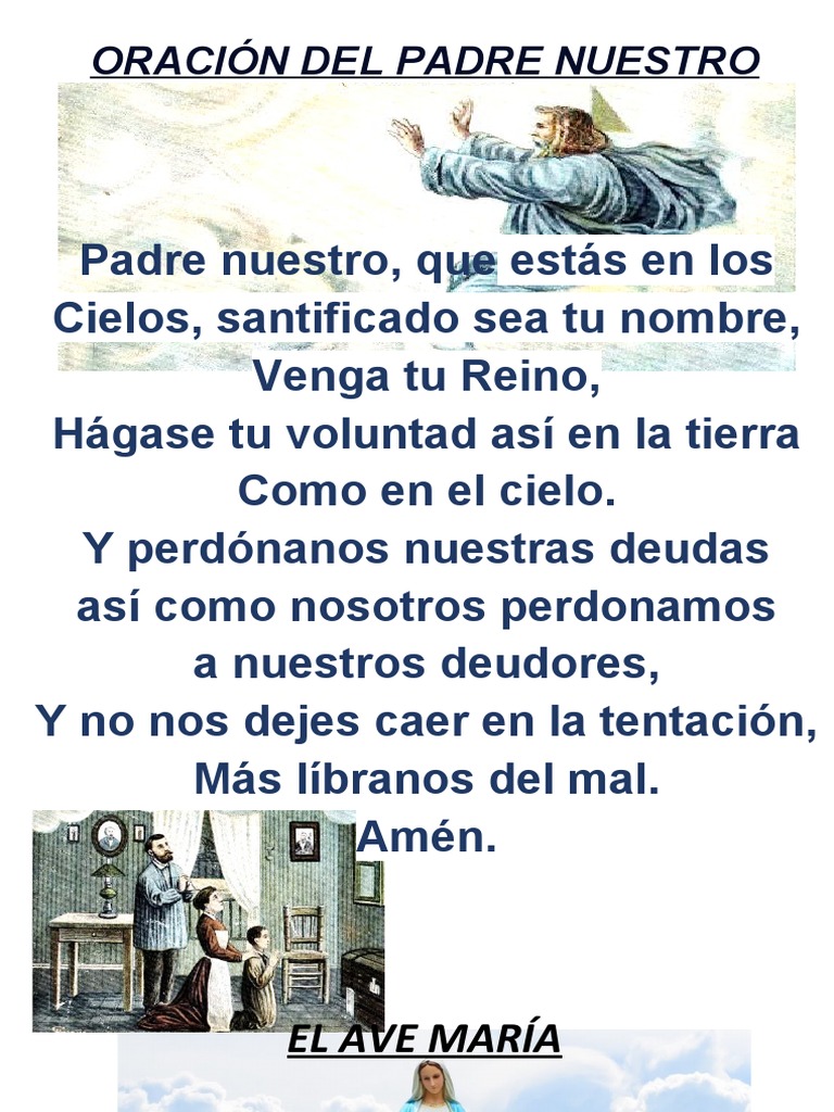Oración Del Padre Nuestro y Ave Maria | PDF