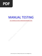 Manual Testing Full NOTES | PDF