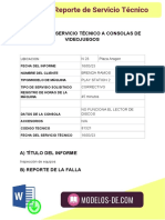 Reporte de Servicio Técnico