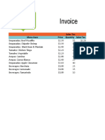 Excel2013 Tables Practice