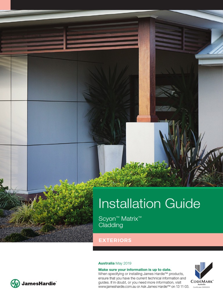 Matrix Cladding Installation Guide May2019 Rev1 PDF Framing