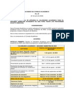 Acuerdo 26 - 21 Junio 2023 Calendario Academico 2023-II Todos Menos Medicina