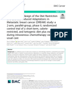 Diet Restrictions and Exercise in Metas Breadt Cancer