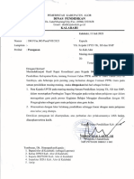 Surat Penegasan - Pembagian Tugas Mengajar