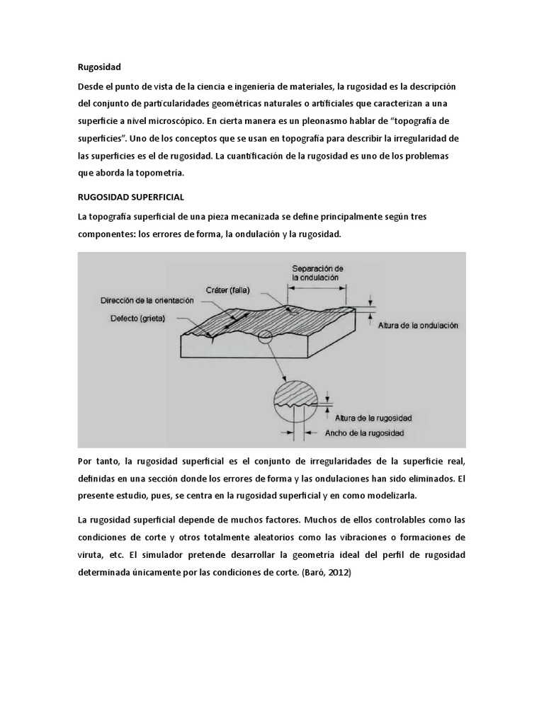 Definición y Modelización de Rugosidad | PDF | Ciencia y matemáticas
