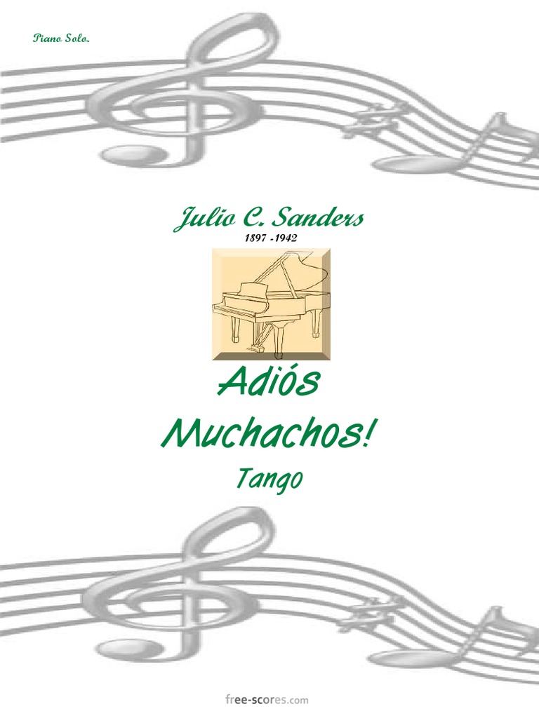 Adiós Muchachos - Julio Cesar Sanders | PDF