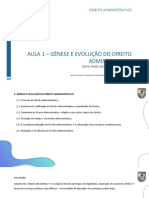 Slide - Gênese e Evolução Do D. Administrativo