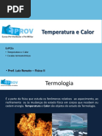 Termologia Física: Conceitos e Escalas | PDF | Calor | Temperatura