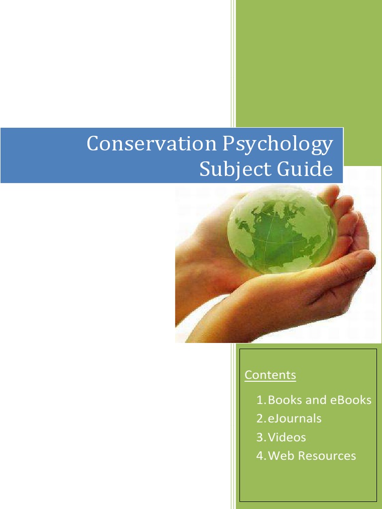 Psychology_ConservationPsychologySubjectGuide PDF