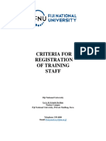 BrochureCriteria For Registration of Training Staff