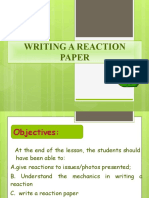 Reaction Paper Demo