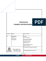 Protocolo Examen Histopatologico.