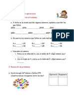 Guía de Matematicas Ejercicios Con Las Cuatro Operaciones