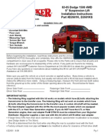SkyJacker Dodge H-BOX D2601A Install Manual