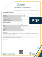 Certificado Del Proceso de Admisión CI 2023