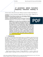 Investigation of Penetrator Defect Formation During HFIW in Pipeline Steels