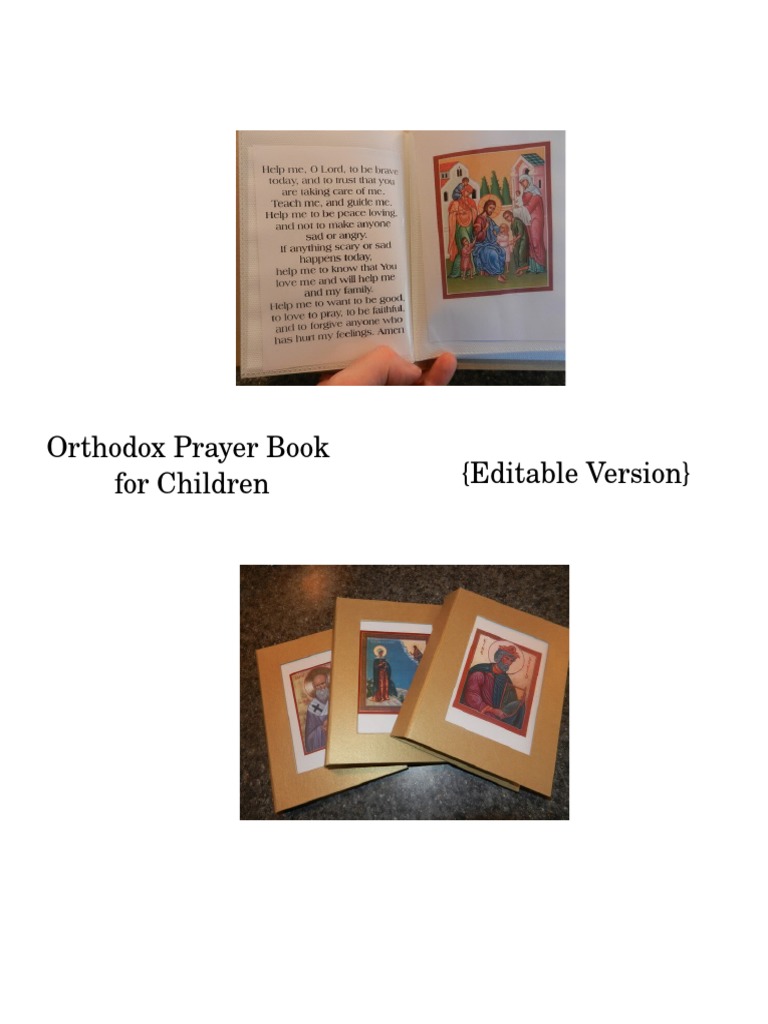 Editable Orthodox Prayer Book For Children PDF Free | PDF | God The ...