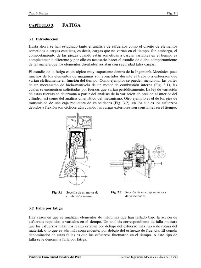 Estudio de la Fatiga en Elementos Mecánicos | PDF | Fatiga (material ...