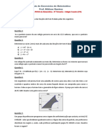 Lista de Exercícios de Matemática 3o Tri - PROVA