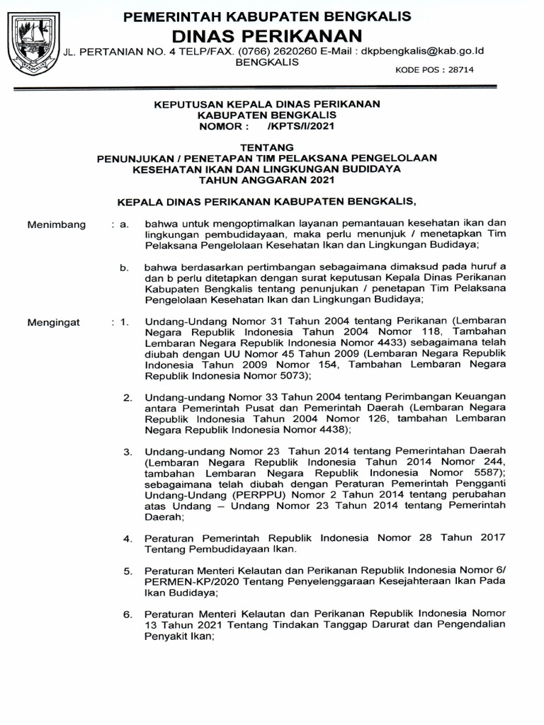 SK Pengelola Kesling PDF