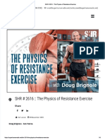 SHR 2616 The Physics of Resistance Exercise