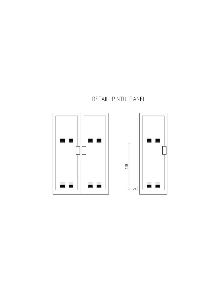 Detail Pintu Panel | PDF