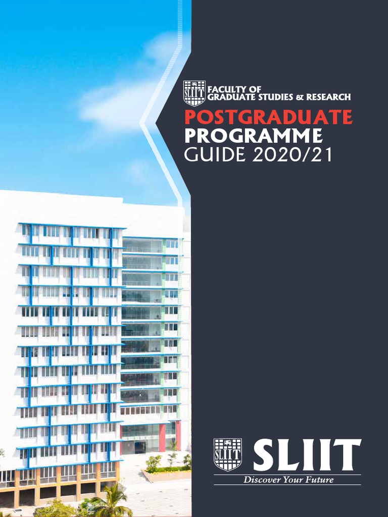 SLIIT Postgraduate Programmes Overview | PDF | Academic Degree | Doctor ...