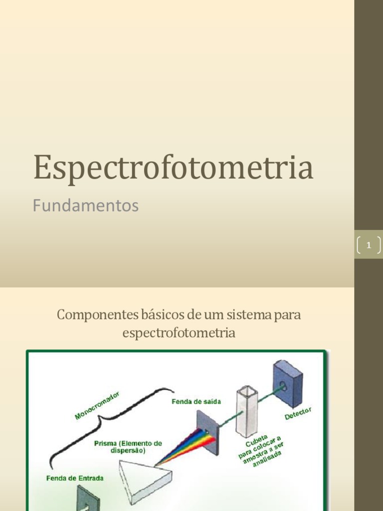 Espectrofotometria-2017 UNESP | PDF | Espectrofotometria | Absorbância