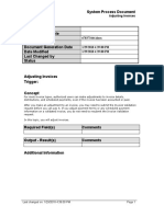 Adjusting Invoices - SPD