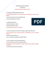 Bateria Exámen Extraordinario de Informática Tercer Grado Ciclo 2020 - 2021