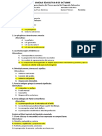 Cuestionario III P II Q Filosofia Primero