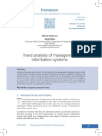 Trend Analysis of Management Inform