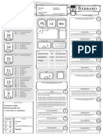 DND 5e - Ficha - Humano - Bárbaro - Forasteiro - N1