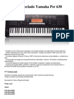 Vendo Teclado Yamaha PSR 630