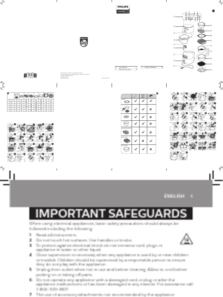 hd9741 96 Dfu Aen PDF Grilling French Fries