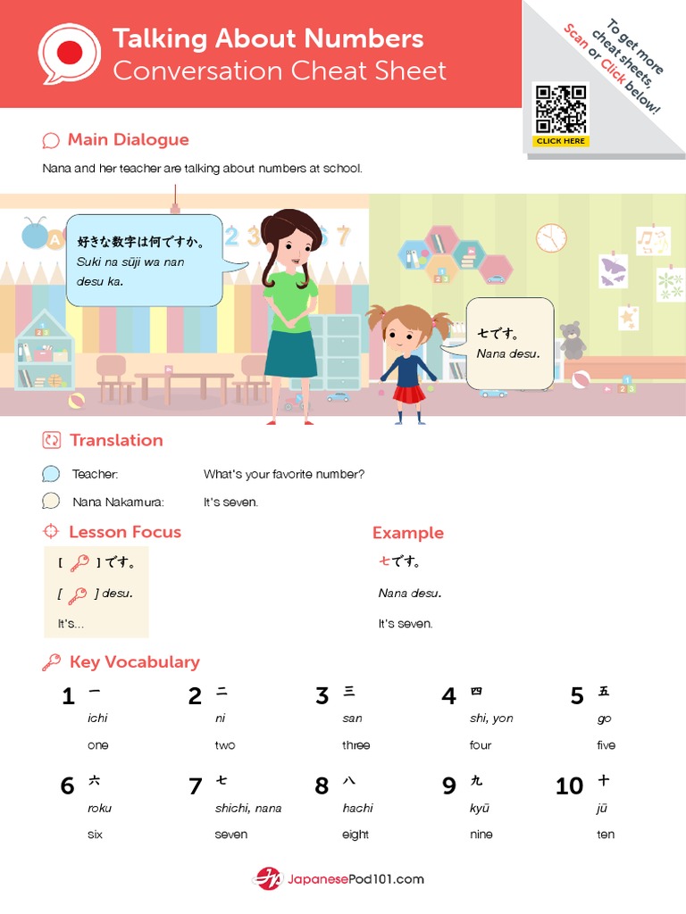practice number in japanese