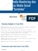 Media Monitoring Dan Analisis - Sembako - 7-8 Juni 2020