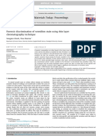 Forensic Discrimination of Vermilion Stain