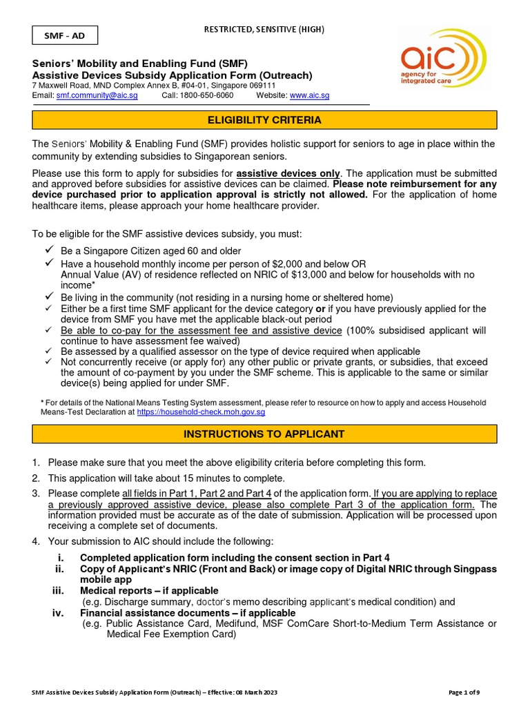SMF - AD Assistive Device Outreach | PDF | Indemnity | Health Care