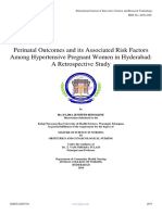 Perinatal Outcomes and Its Associated Risk Factors Among Hypertensive Pregnant Women in Hyderabad: A Retrospective Study