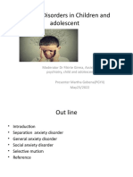 Anxiety Disorders in Children and Adolescent presentationCAP