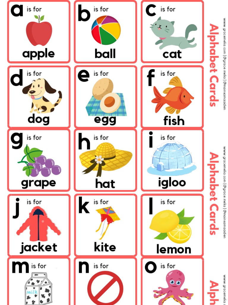Alphabet Cards PDF