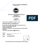 P5 Maths MGS 2021 SA2 Exam Papers