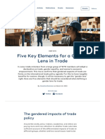 Five Key Elements For A Gender Lens in Trade - International Institute For Sustainable Development