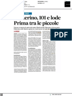 Indagine Del Censis: Camerino Prima Tra Le Piccole - Il Corriere Adriatico Dell'11 Luglio 2023