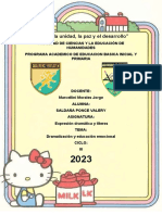 1era Tarea Dramatizacion y Educacion Emocional de Expresion Dramatica y Titeres