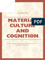 Material, Culture and Cognition Research Report