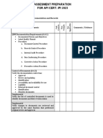 Internal Audit Checksheet 2014 (API 9th Ed)