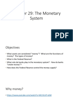 Chapter 29-The Monetary System